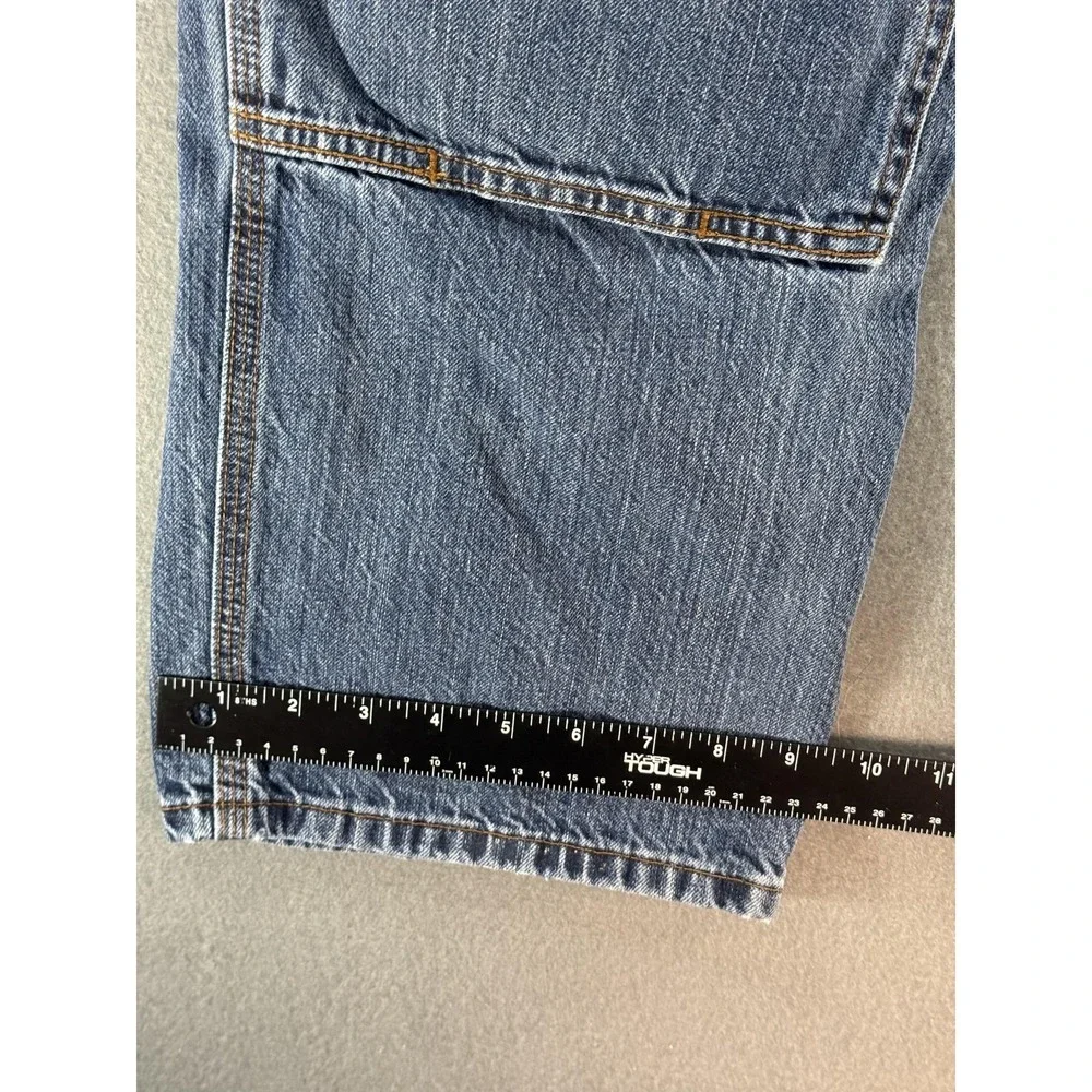 Carhartt Double Knee Jeans Mens 40x30 Medium Wash Blue Work Denim Loose Fit